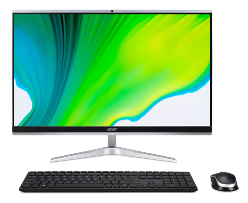 Acer Aspire C 24 C24-1650 - All-in-one - Core i5 1135G7 - RAM 8 GB - SSD 256 GB - Iris Xe Graphics - GigE - WLAN: Bluetooth 5.0, 802.11a/b/g/n/ac/ax - Win 10 Home 64 bit -monitor: LED 23.8" 1920 x 1080 (Full HD) - grigio